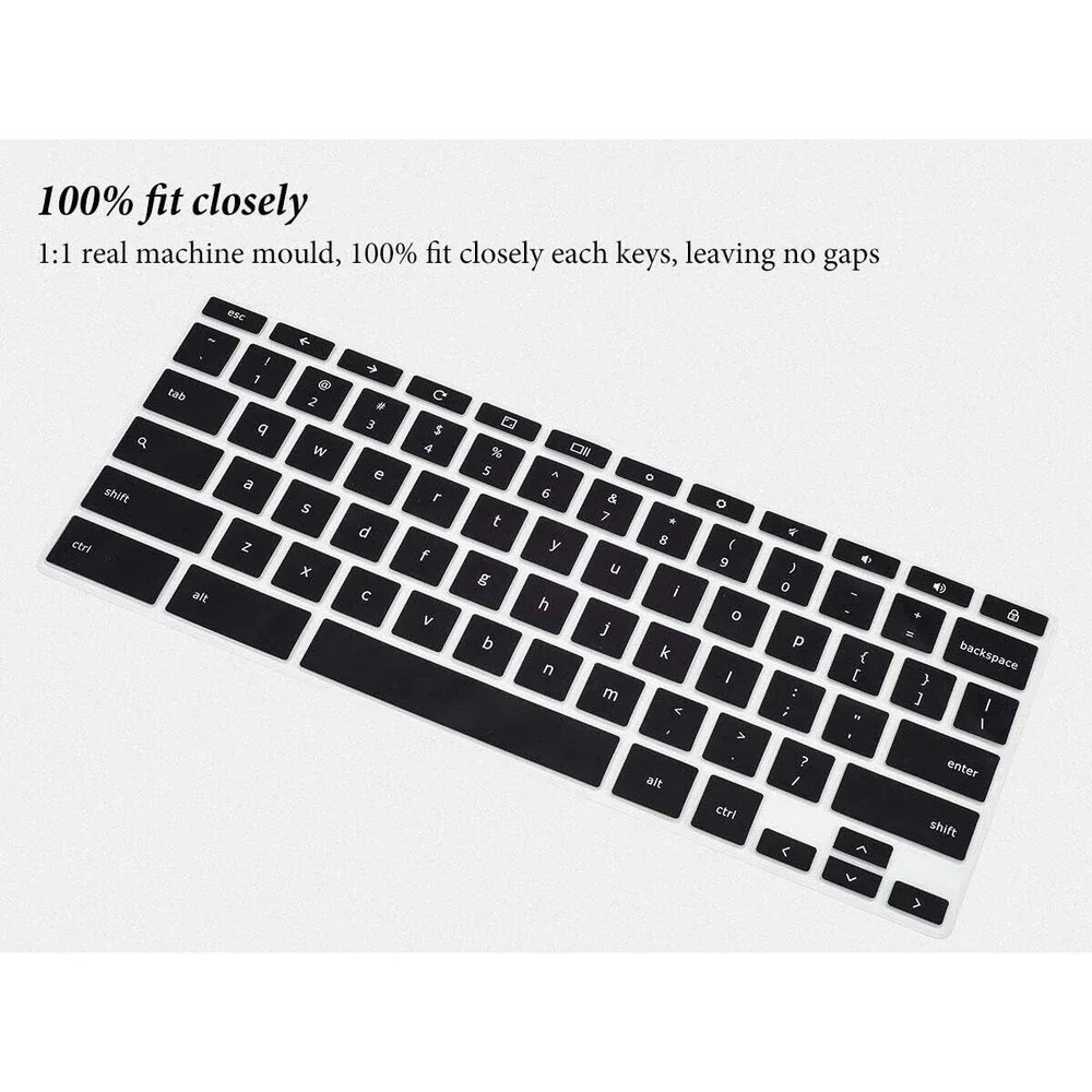 HP Chromebook 14 and 11 Keyboard Skin(Black) Casedao Brand
